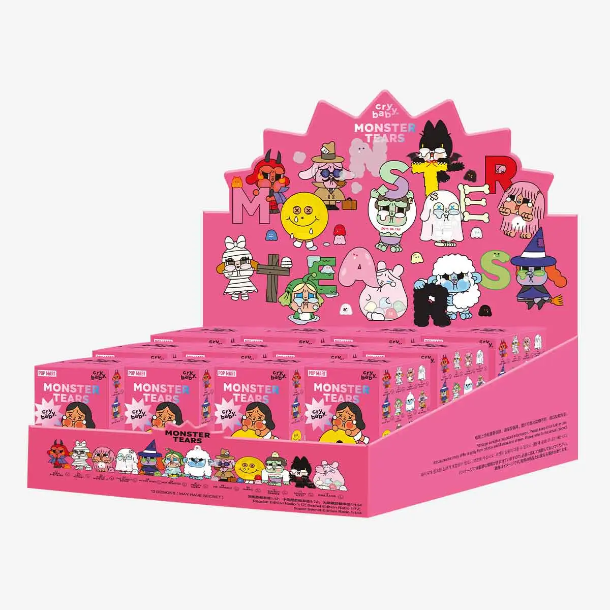 POP MART Figure Toys CRYBABY Monster Tears Series Blind Box (Whole Set)