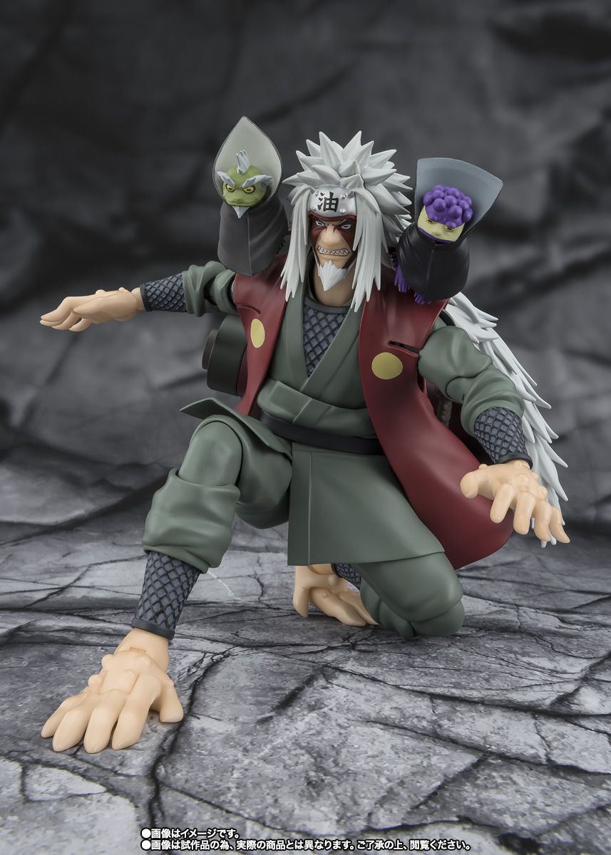 S.H.Figuarts Naruto Shippuden - JIRAIYA Hidden Leaf Heroic Master Sage (Sage Mode Set)