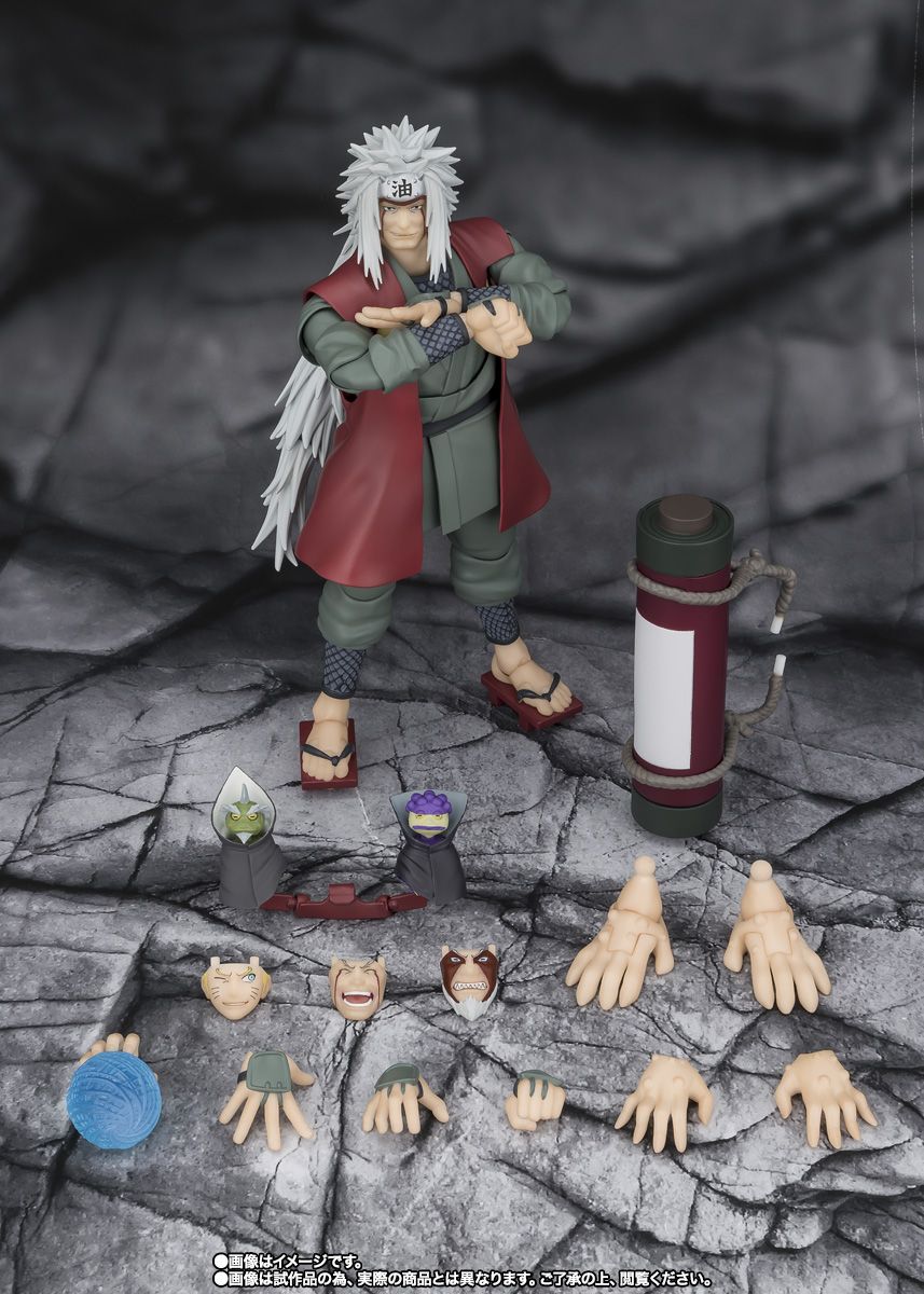 S.H.Figuarts Naruto Shippuden - JIRAIYA Hidden Leaf Heroic Master Sage (Sage Mode Set)