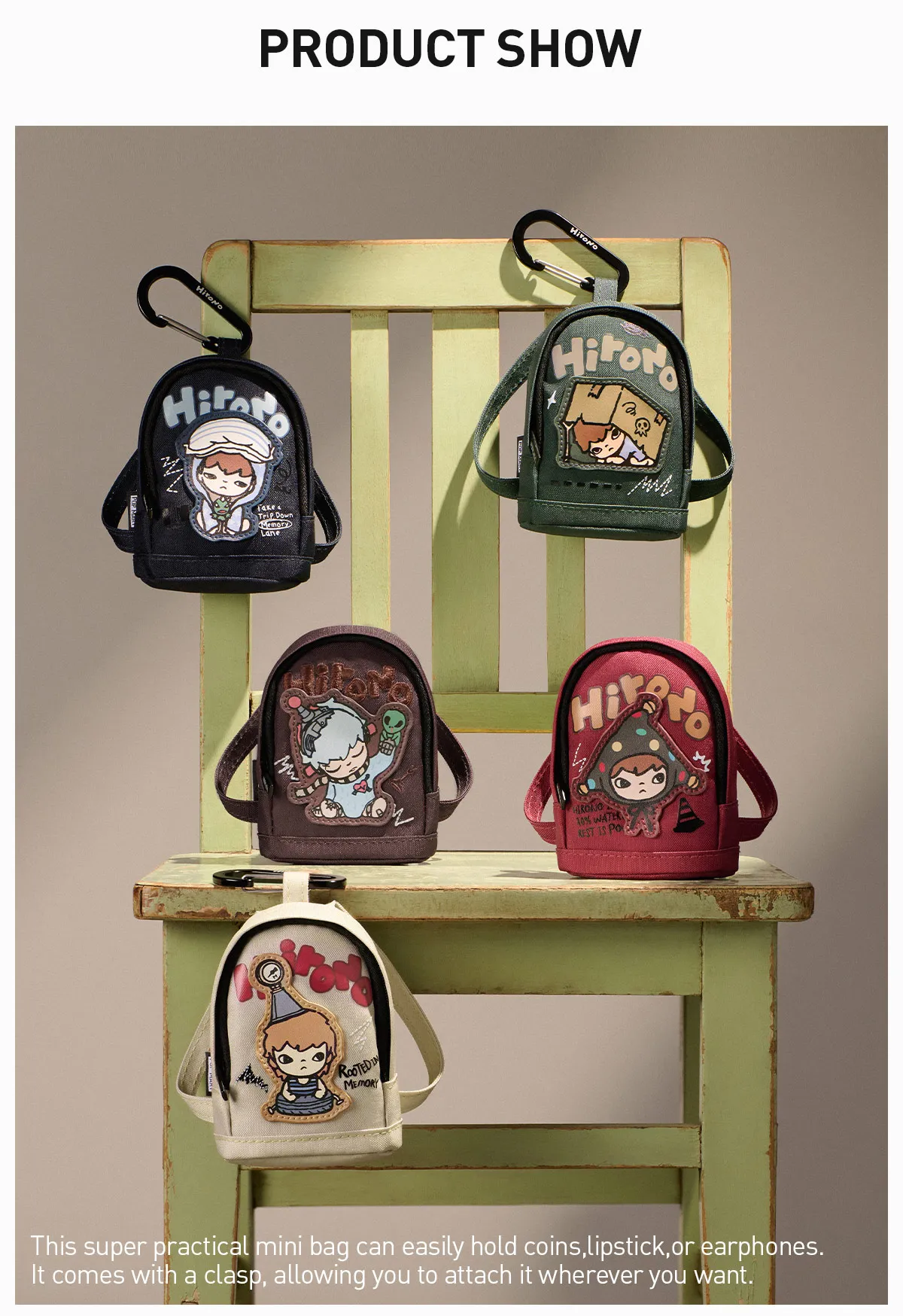 POP MART Hirono Echo Series - Mini Bag Blind Box (Whole Set)