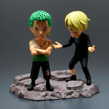 PRE ORDER World Collectable Figure Log Stories One Piece - Roronoa Zoro & Sanji "... NOTHING ... AT ALL!!"