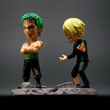 PRE ORDER World Collectable Figure Log Stories One Piece - Roronoa Zoro & Sanji "... NOTHING ... AT ALL!!"