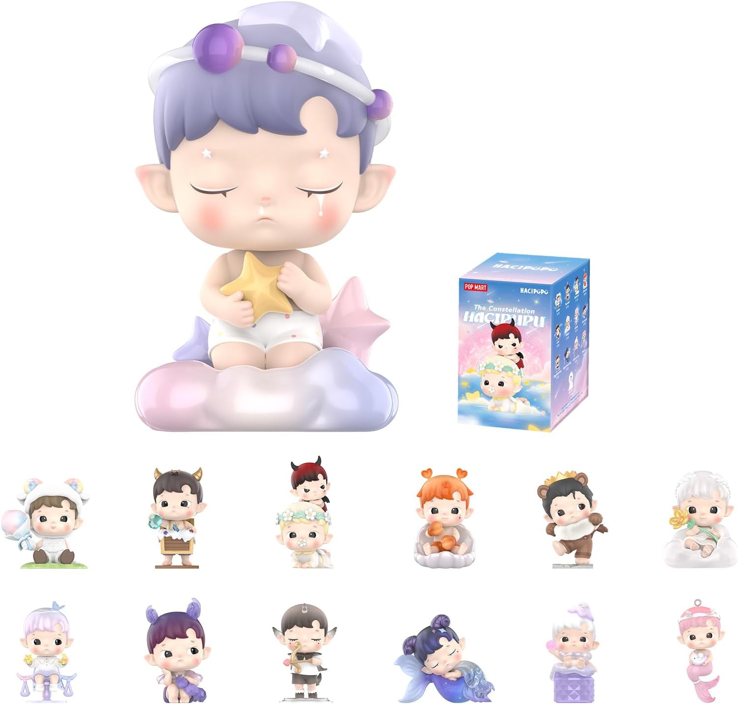 POP MART HACIPUPU The Constellation Series-Vinyl Plush Blind Box (Whole Set)