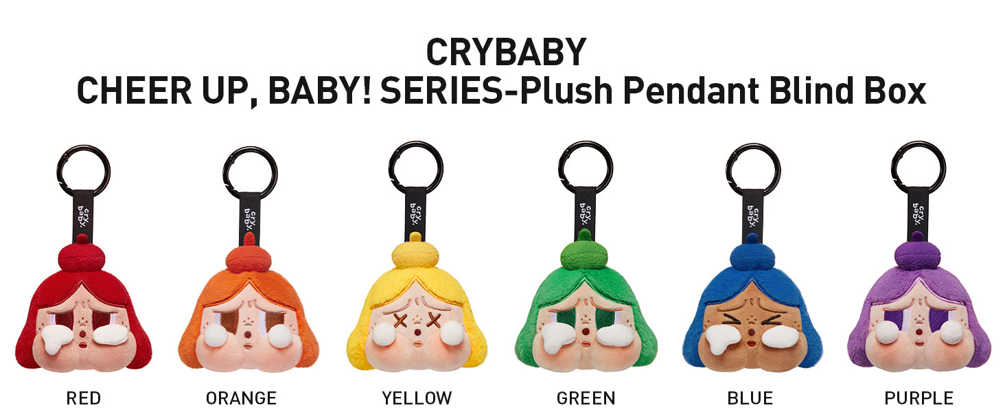 POP MART CRYBABY CHEER UP, BABY !SERIES-Plush Pendant Blind Box (Whole Set)