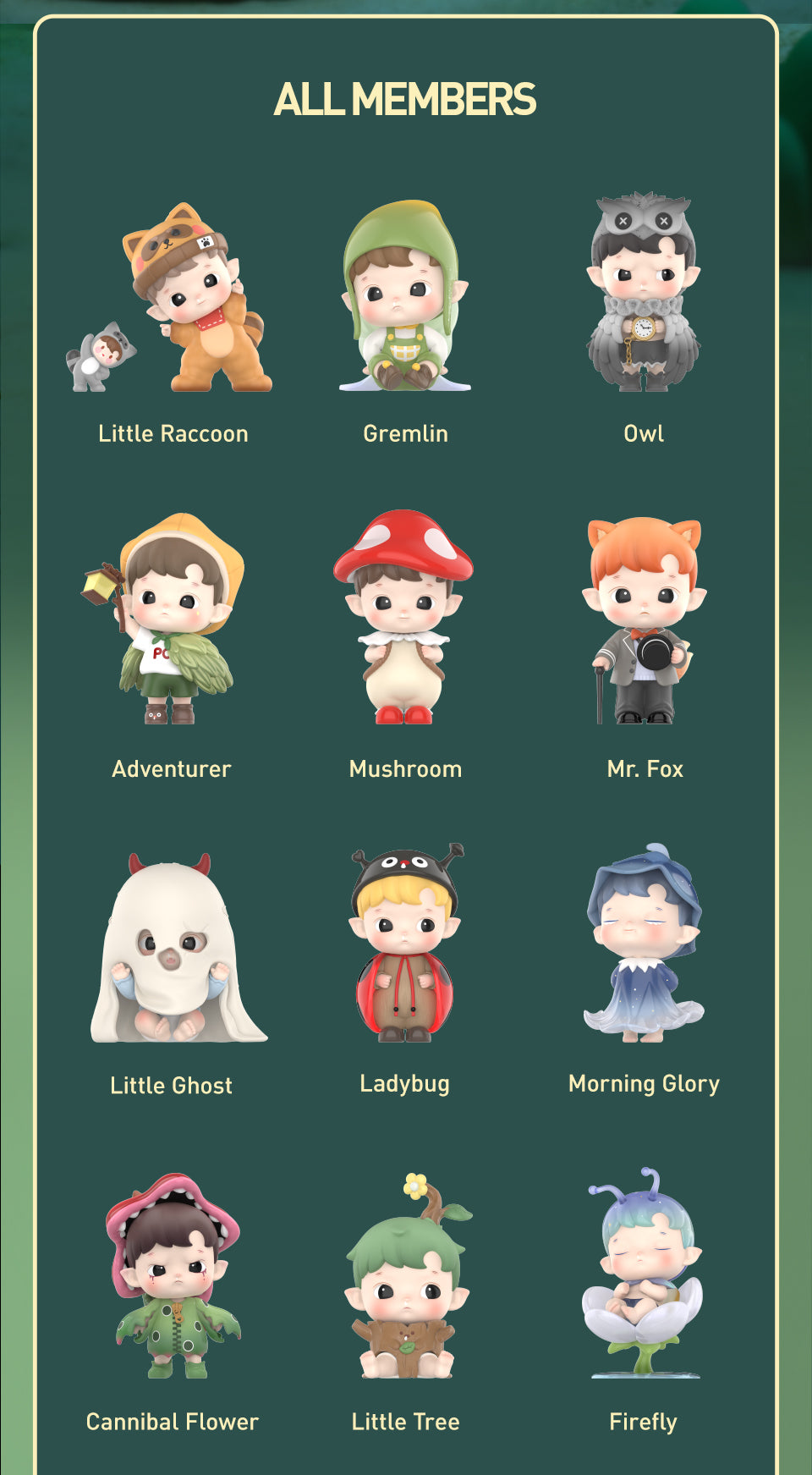 POP MART HACIPUPU Adventures In The Woods Series Blind Box (Whole Set)