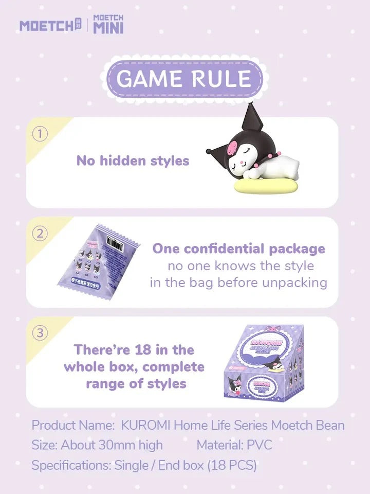 Moetech Mini Bean - Kuromi Home Life series (Random PC)