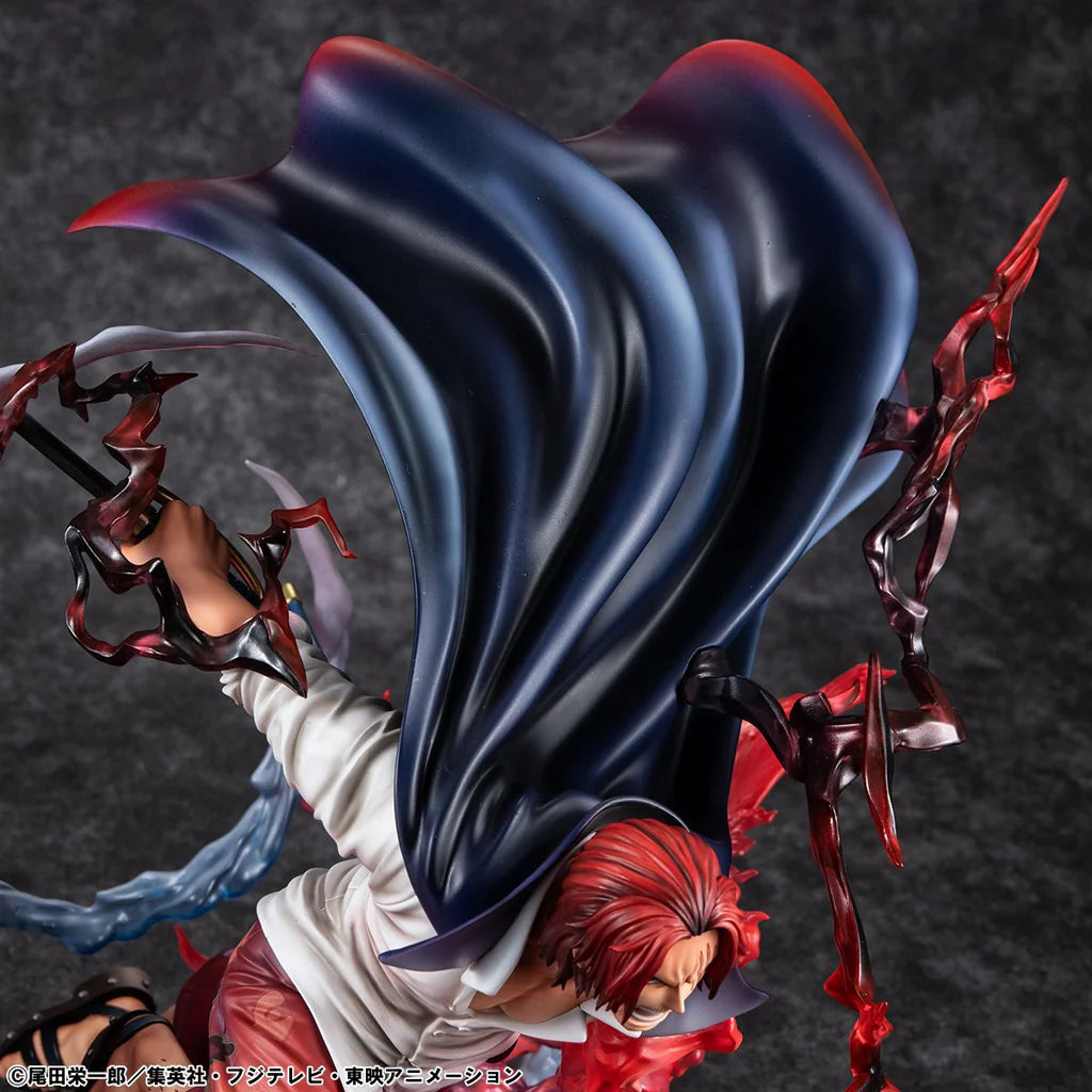 PRE ORDER Portrait.Of.Pirates ONE PIECE “SA-MAXIMUM” - Leader of Red Hair Pirates Red-Haired Shanks Kamusari
