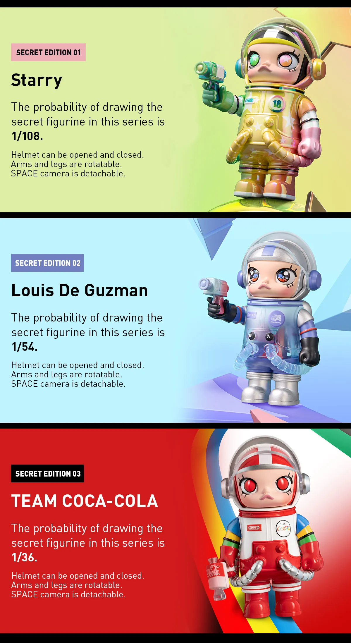 POP MART Mega Space Molly 100% Series 3 Blind Box (Whole Set)