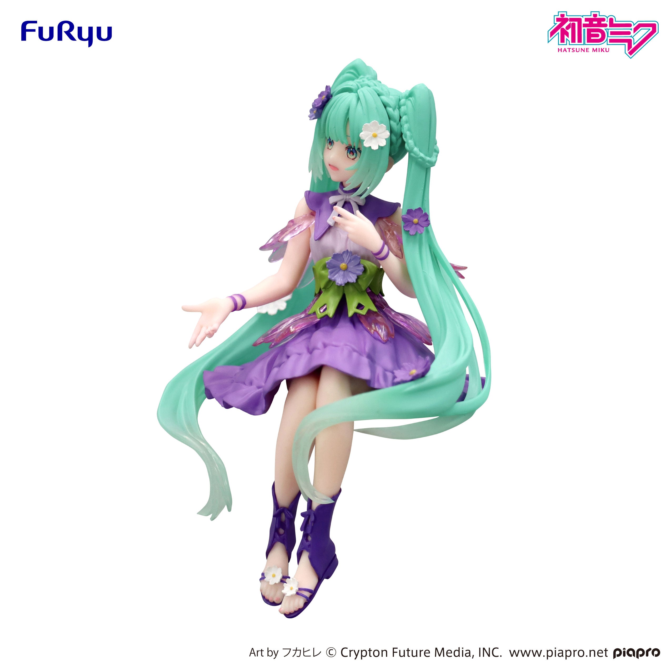 Noodle Stopper Figure Hatsune Miku - Flower Fairy Cosmos Purple Color ver.