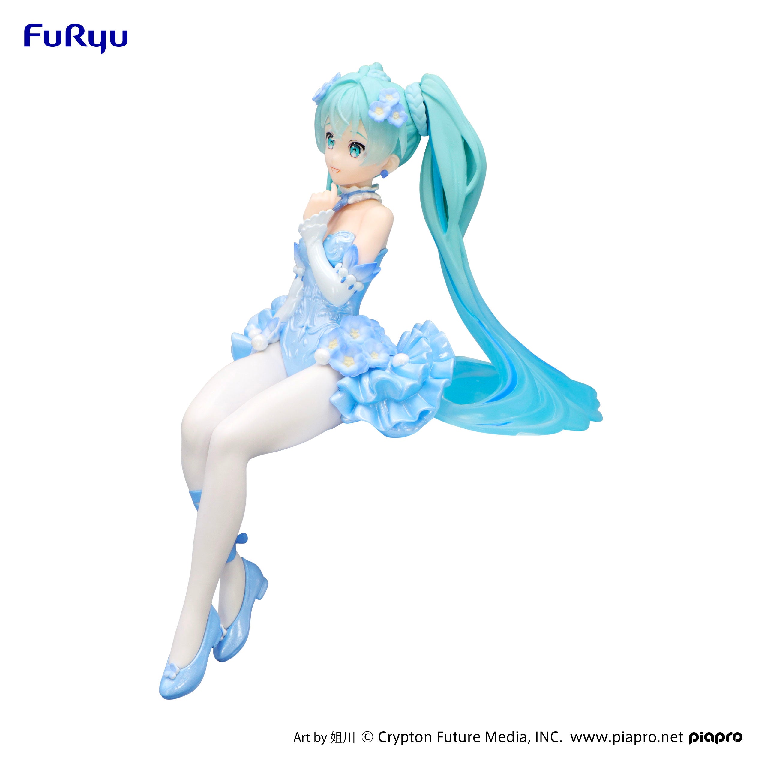 Noodle Stopper Figure Hatsune Miku - Flower Fairy Nemophila Pail Blue Color Ver.