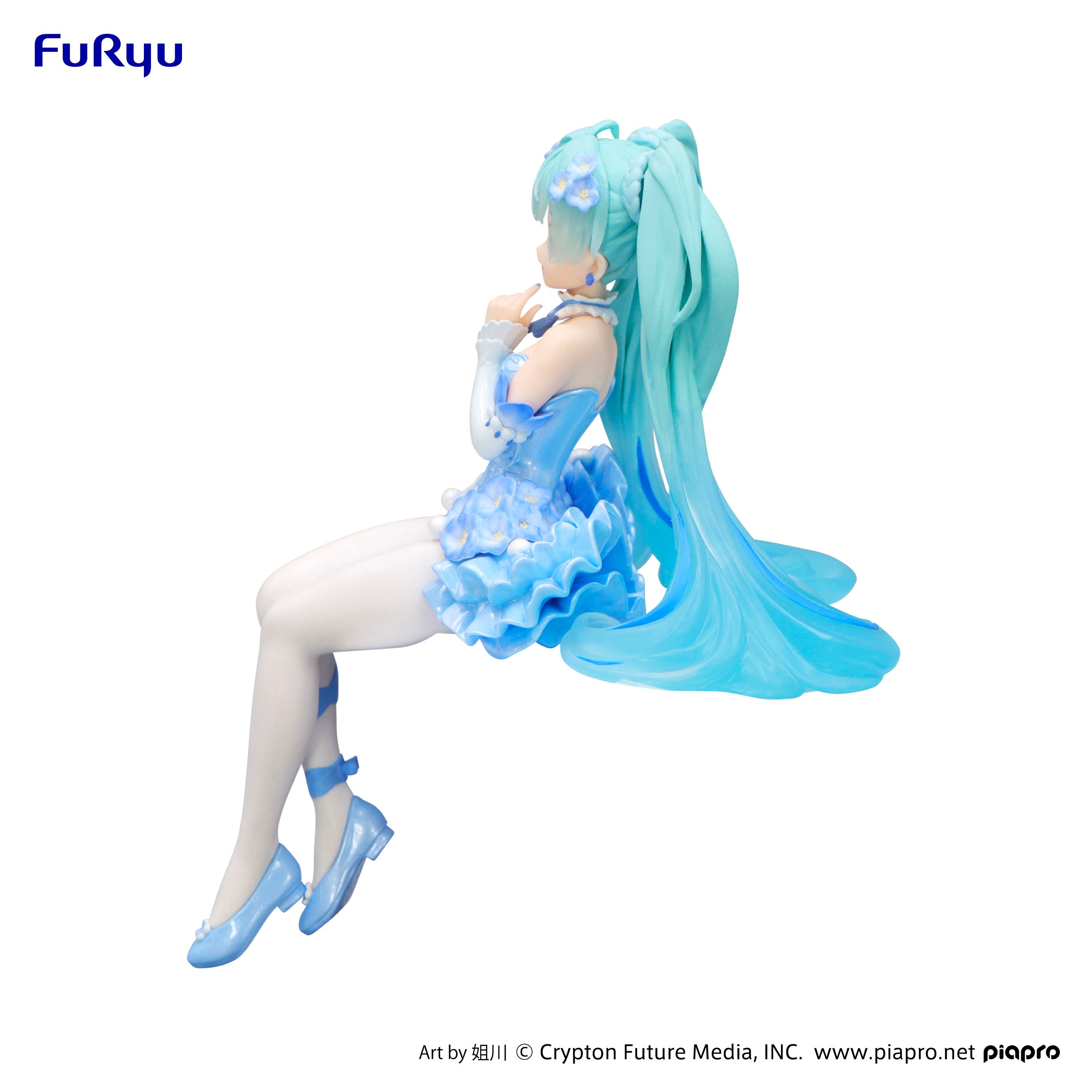 Noodle Stopper Figure Hatsune Miku - Flower Fairy Nemophila Pail Blue Color Ver.