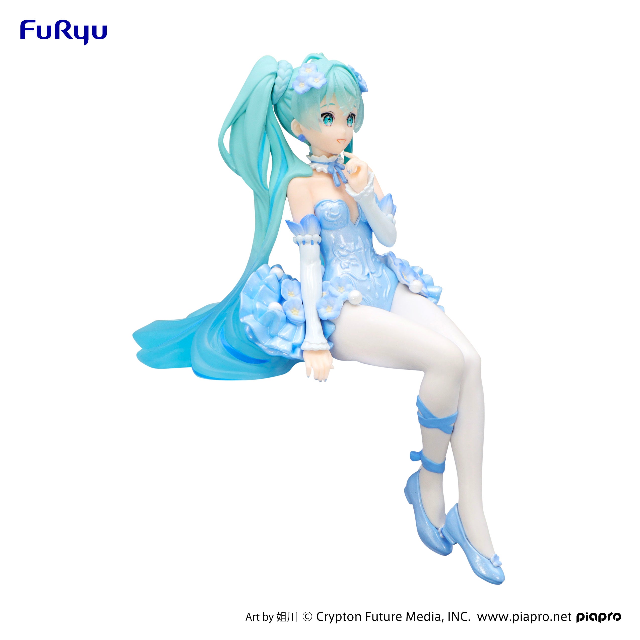 Noodle Stopper Figure Hatsune Miku - Flower Fairy Nemophila Pail Blue Color Ver.