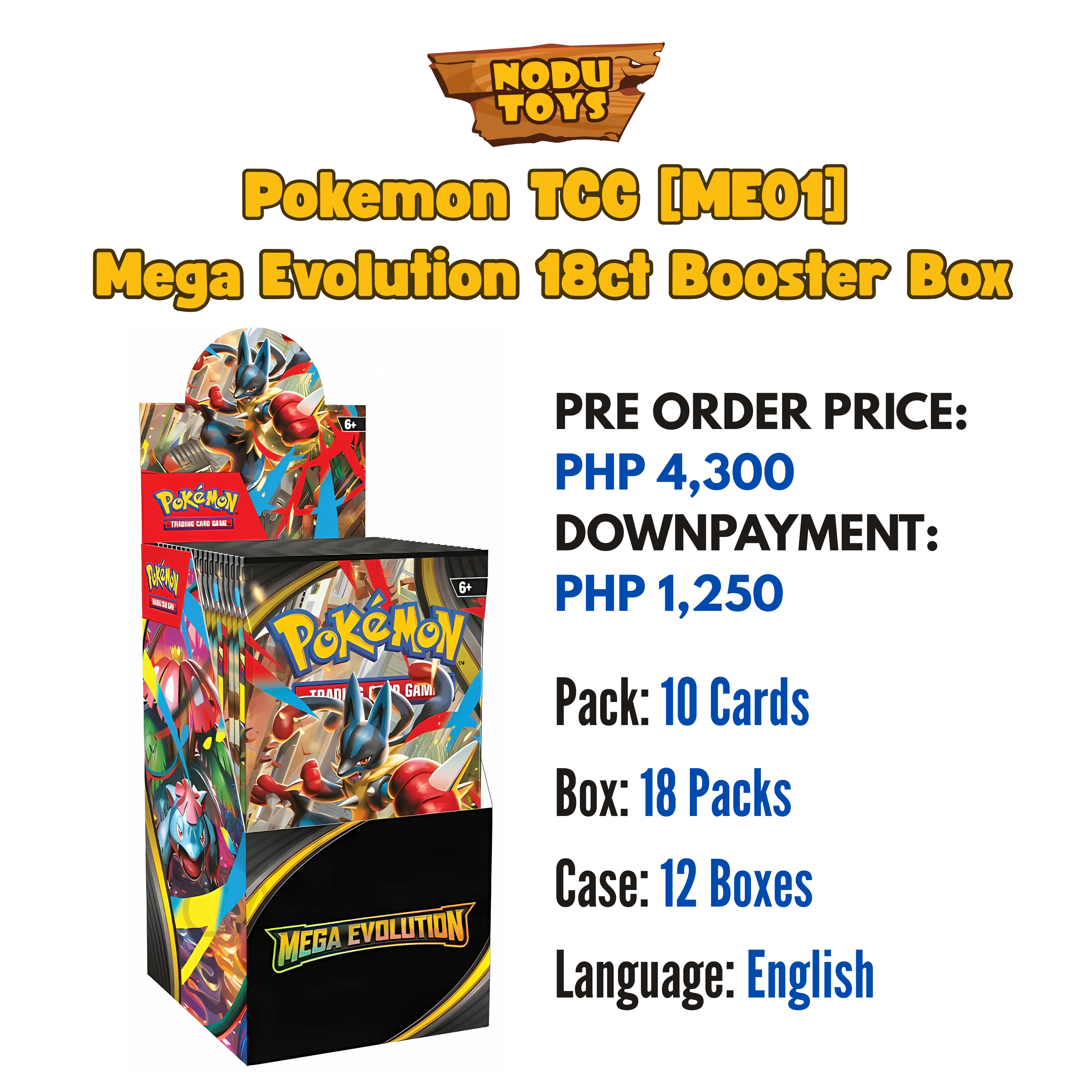 Pokemon TCG [ME01] Mega Evolution 18ct Booster Box