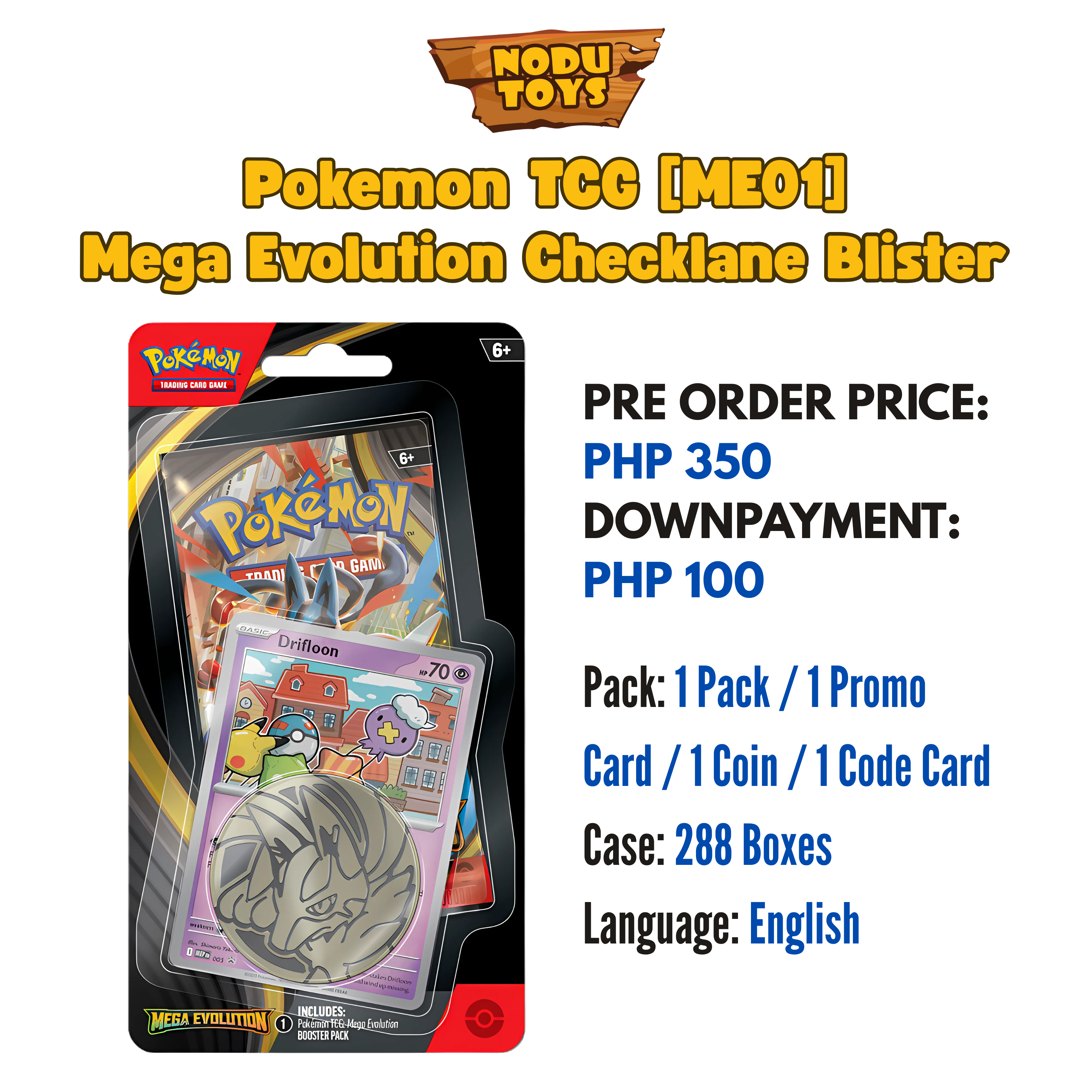 Pokemon TCG [ME01] Mega Evolution Checklane Blister