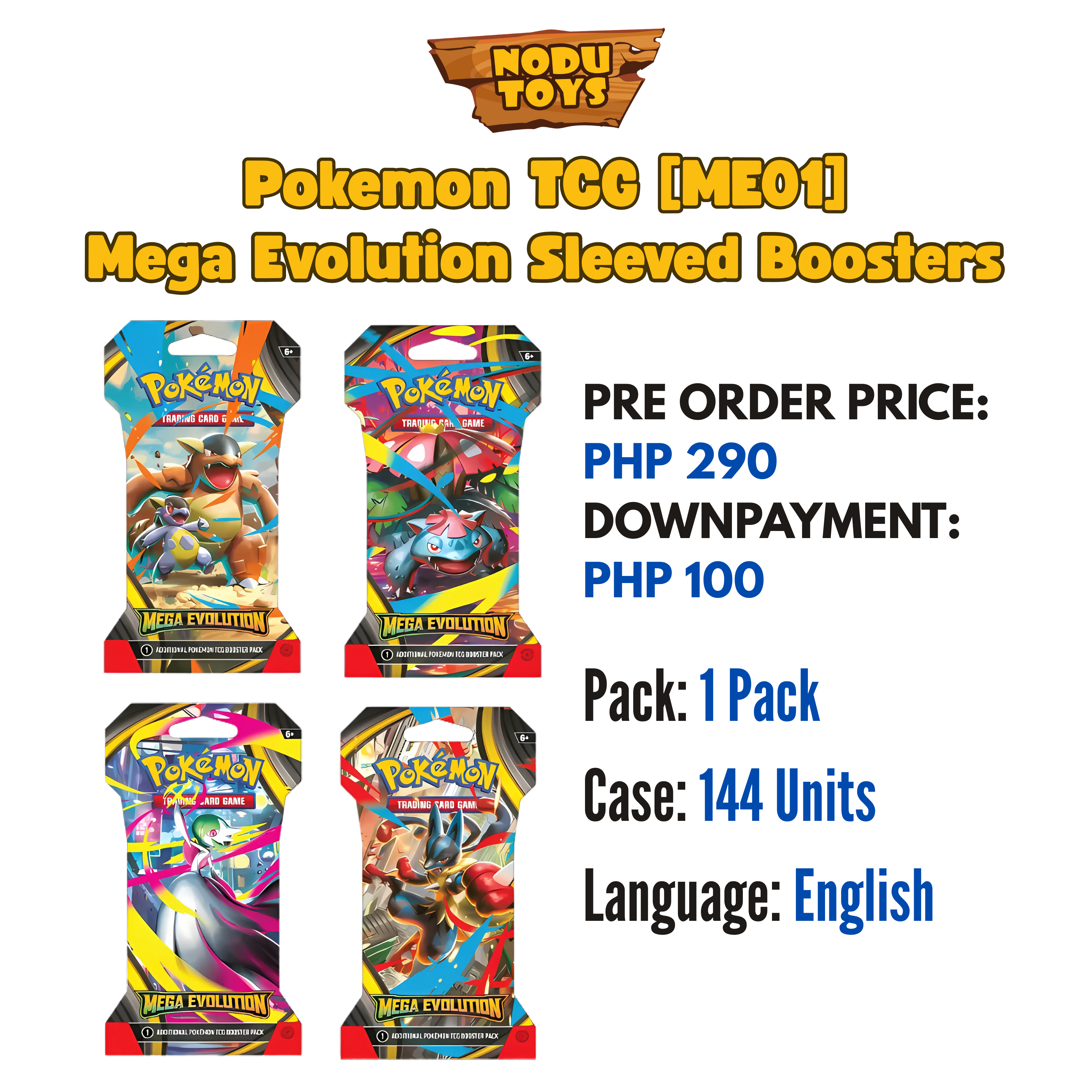 Pokemon TCG [ME01] Mega Evolution Sleeved Boosters