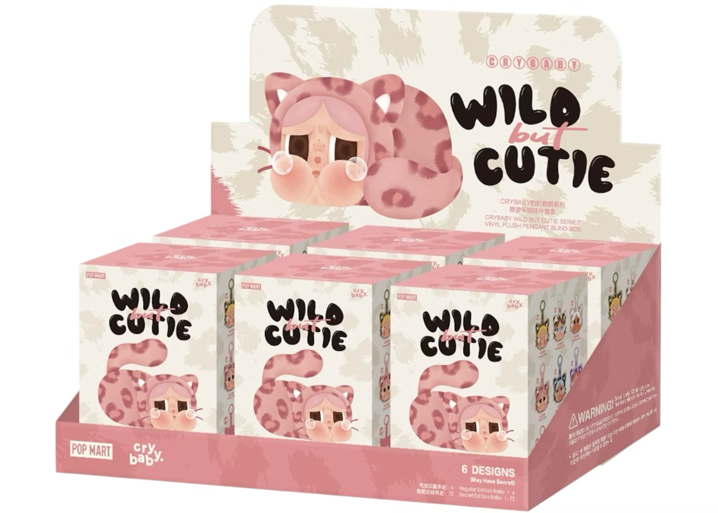 POP MART CryBaby Wild but Cutie Series - Vinyl Plush Pendant Blind Box (Whole Set)