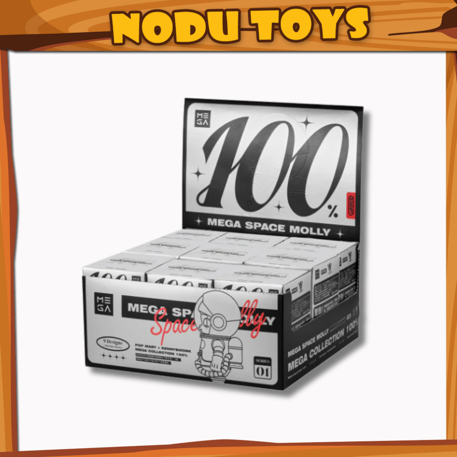 POP MART Mega Collection 100% SPACE MOLLY Series 1 Blind box (Whole Set)