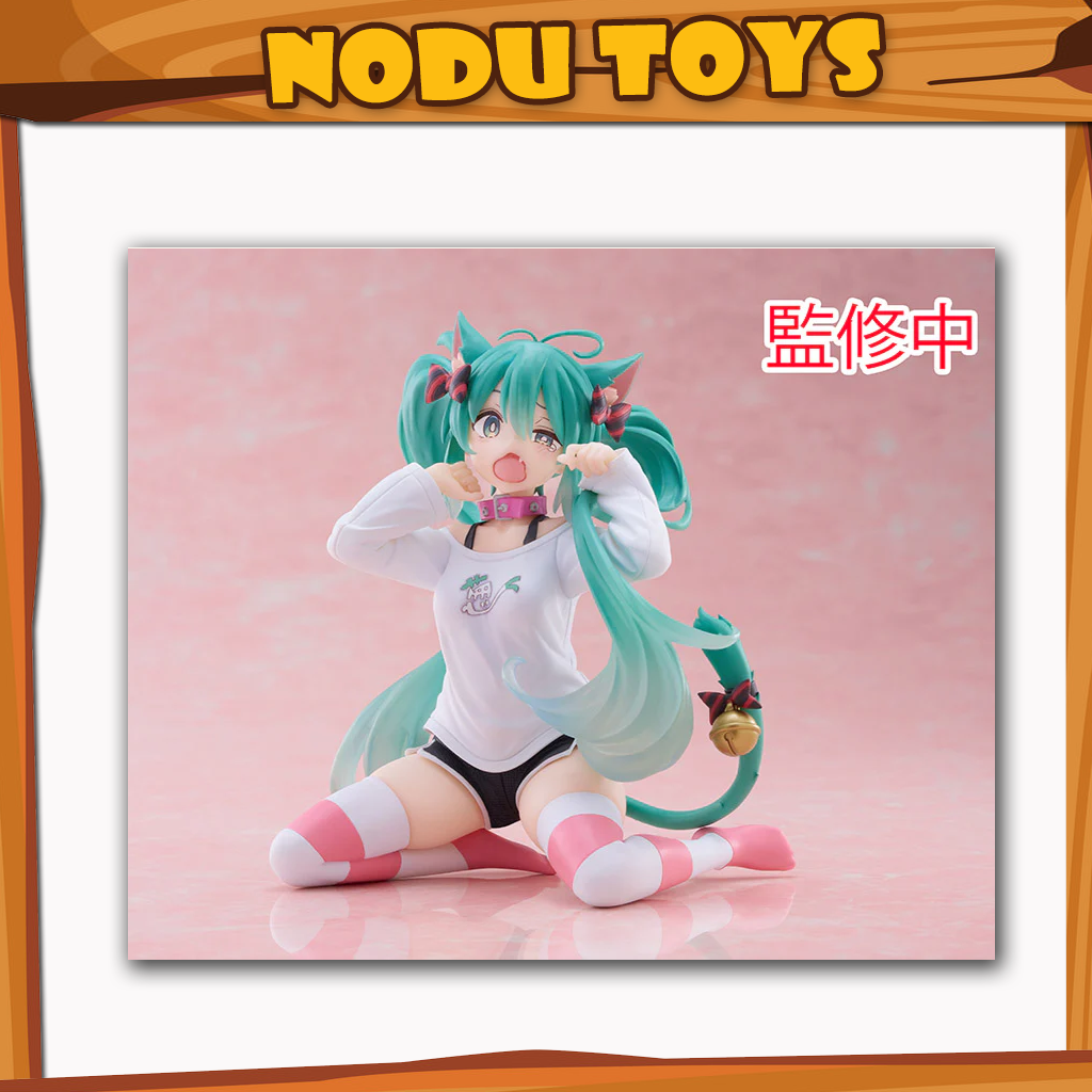 Taito Vocaloid Desktop Cute Figure Hatsune Miku Nekomimi T-Shirt Ver