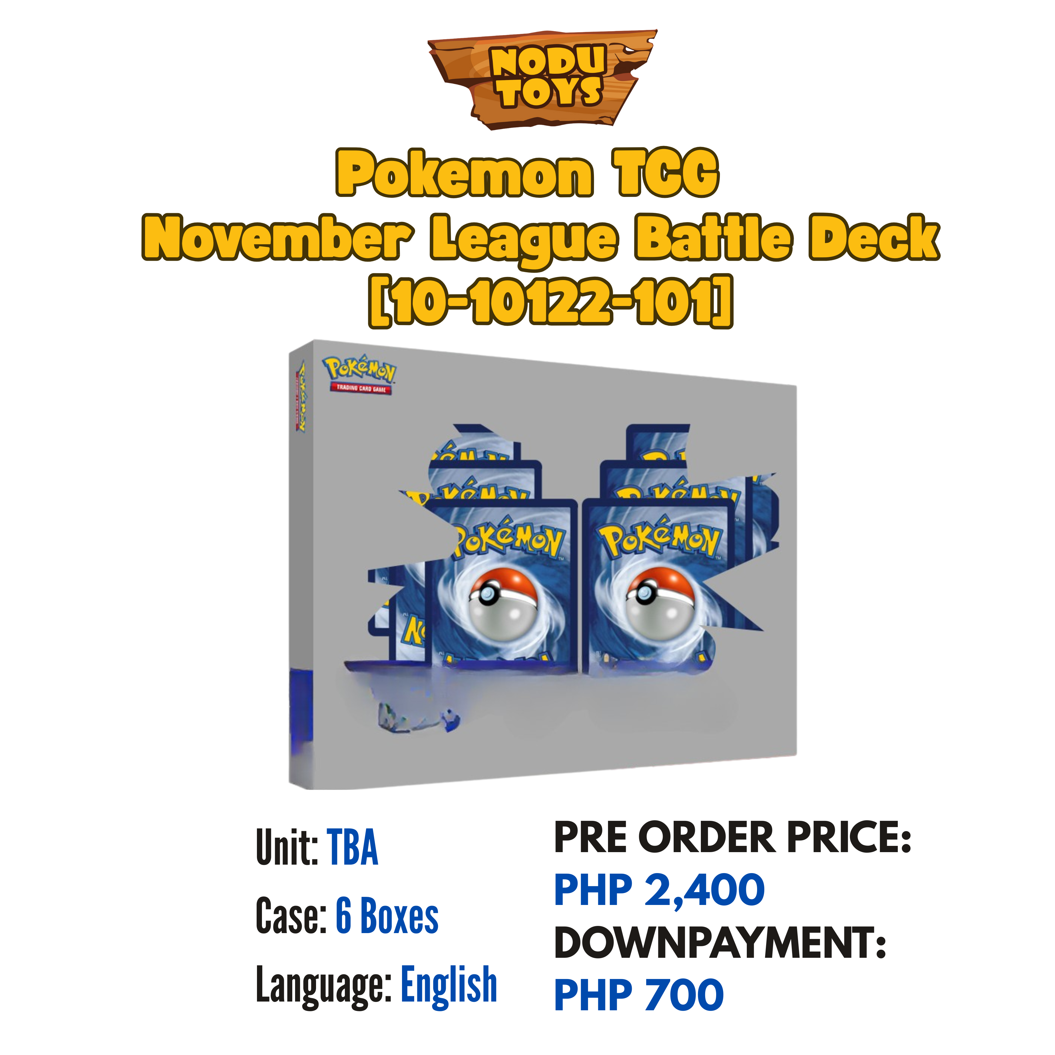 RUSH PRE ORDER Pokemon TCG November League Battle Deck [10-10122-101]