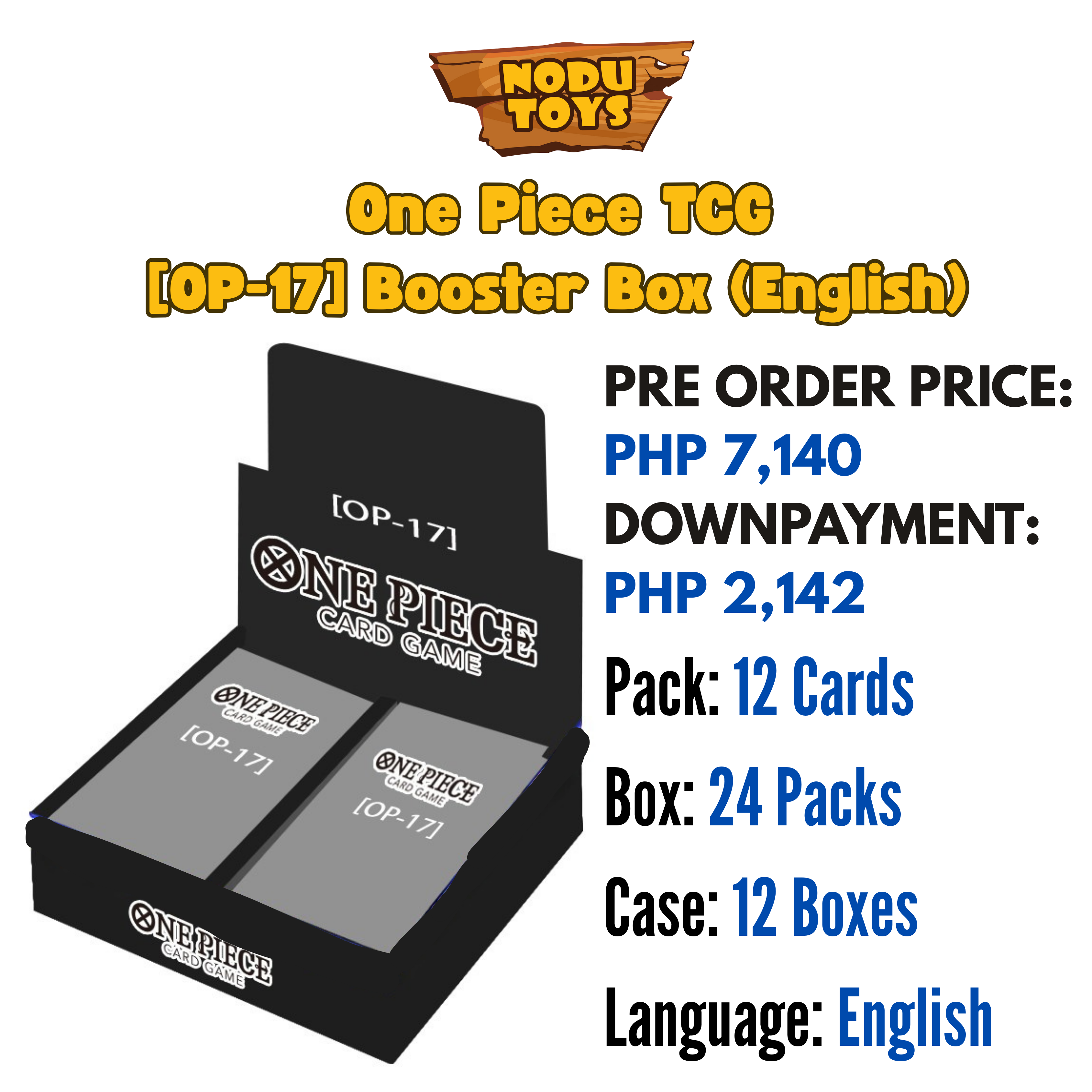 PRE ORDER One Piece Card Game [OP-17] Booster Box (English)
